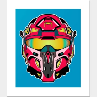 RaceForce helmet Posters and Art